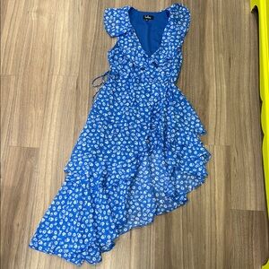 Lulus Floral Wrap Dress